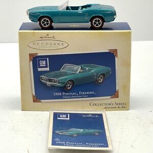 1968 Pontiac Firebird Classic American Car - Hallmark Keepsake Diecast Ornament